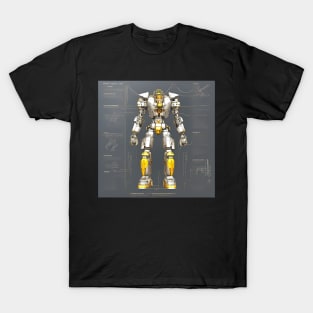 Mech Tech Series #7 - AI Generated Concept Character - T-Shirt